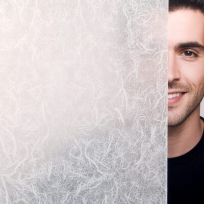 Frosted Parchment Decorative Window Film